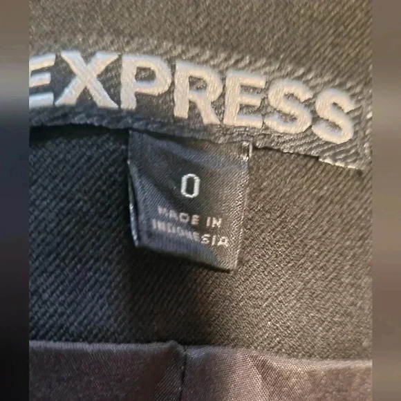 Express -black midi professional pencil skirtsize 0 - Picture 2 of 4